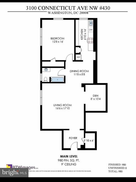 Floor Plan - 3100 Connecticut Ave NW