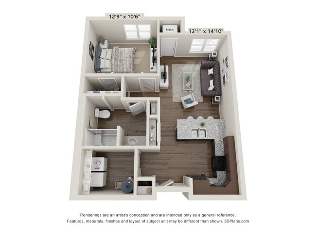 Floorplan - Francis Senior Lofts