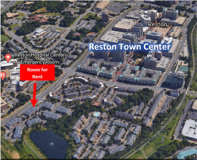 Where the unit is situated in relation to the town center - 12180 Abington Hall Pl