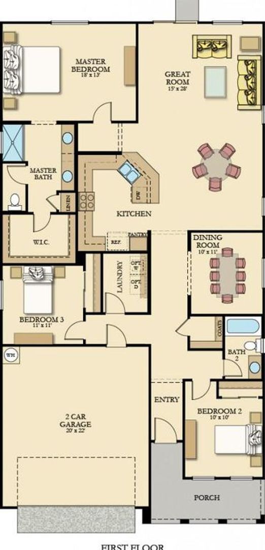 Primary Photo - The Hudson - 3 Bedroom 2 Bath Single Famil...