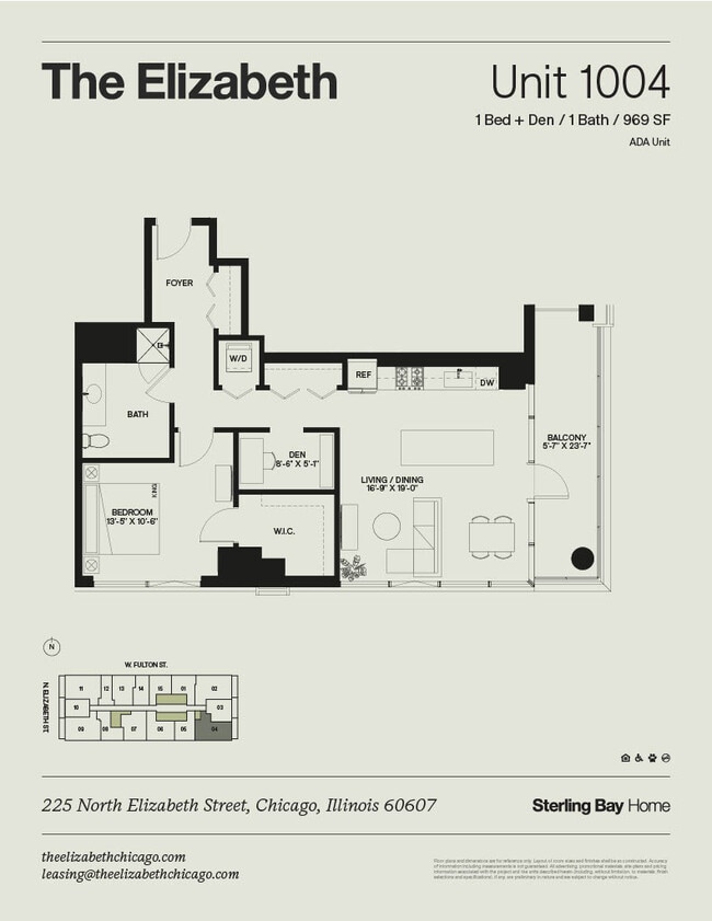 Floorplan - The Elizabeth Chicago