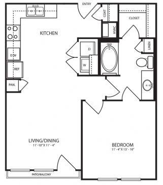 Landmark On Lovers - A2-1 - 1 Beds - 1 Baths - 677 Sq. ft. - Landmark On Lovers