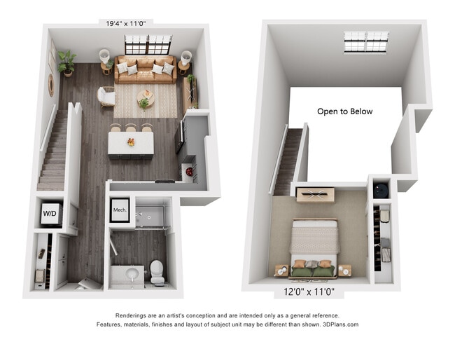 Studio w/ Loft | 773 sqft - The Whit