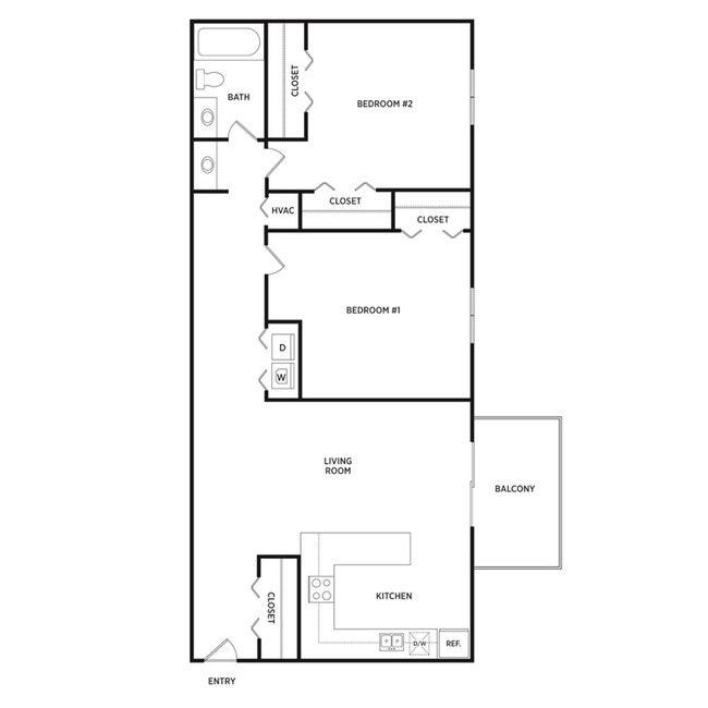 Floorplan - Glenwood Apartments