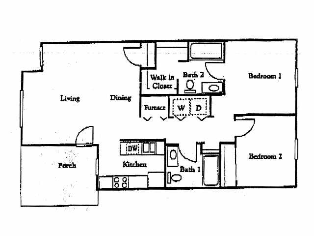 Floorplan - Cameron Court Apartments