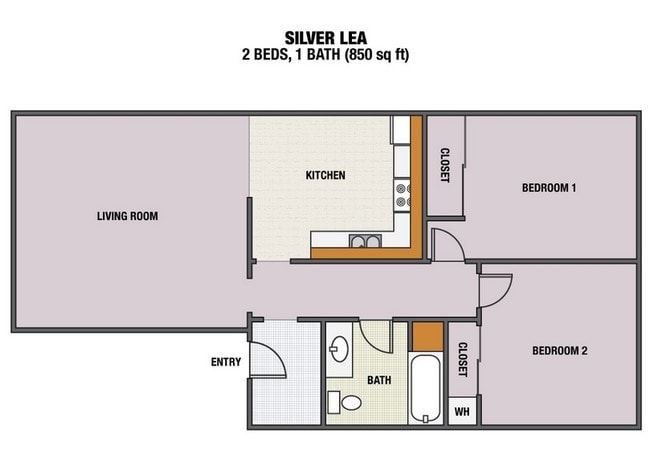 2BR/1BA - Silver Lea