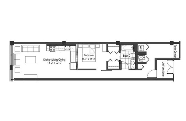 Floorplan - 13thirteen Randolph Street Lofts