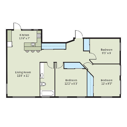 Floorplan - 5350-5358 S. Maryland Avenue