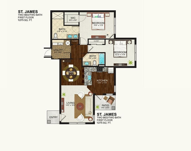 Floorplan - The Kensington at Halfmoon