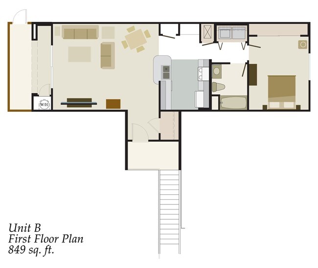 1BR/1BA - Villas at The Park