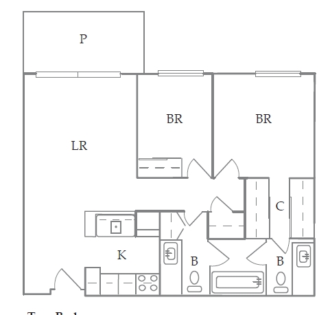 2BR/2BA - ViewPointe Independent Living