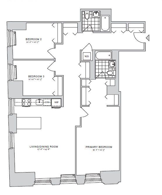 Floorplan - 70 Pine Apartments