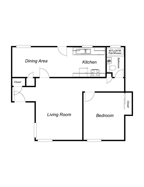 1BR/1BA - Pinewood Garden Apartments