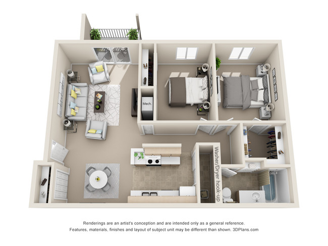 Floorplan - Cambridge Apartments