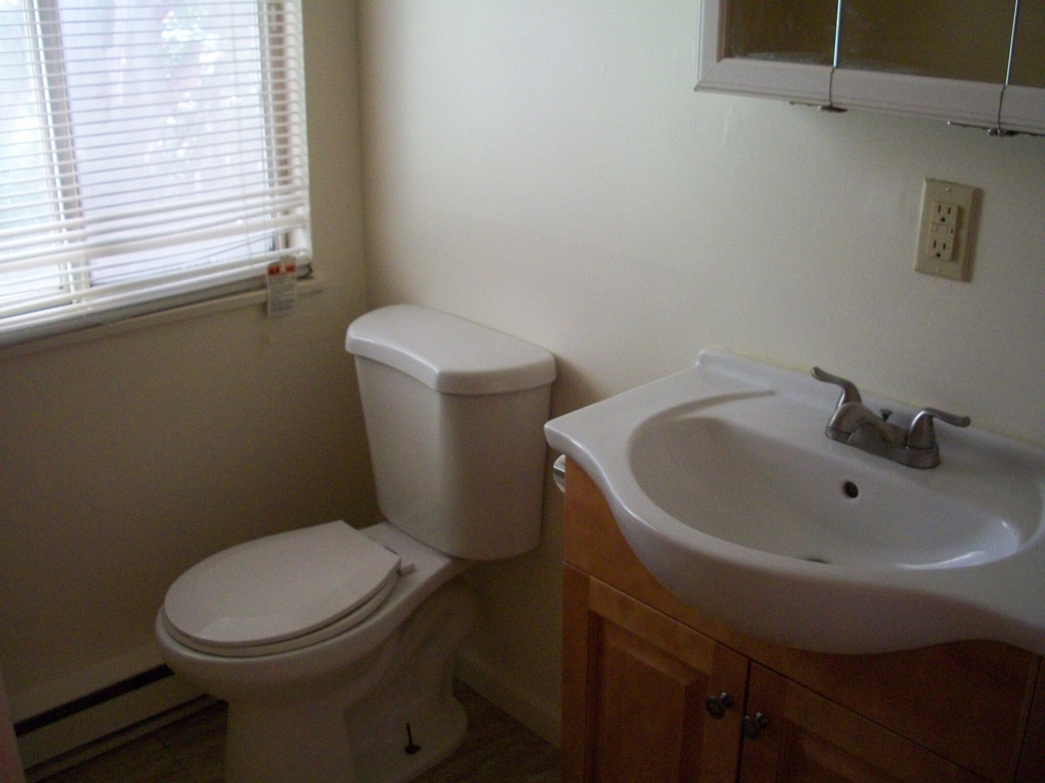 Updated bath with ceramic flooring. - 206 Chateau Ln