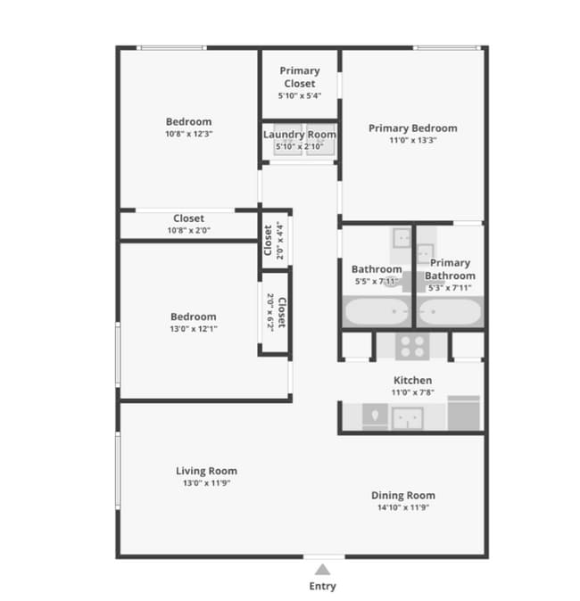 Floorplan - Pinebrook Apartment Homes