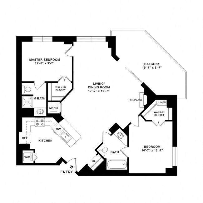 Floorplan - The Alexander Apartments