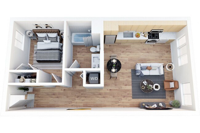 Floorplan - The Bay Apartment Homes