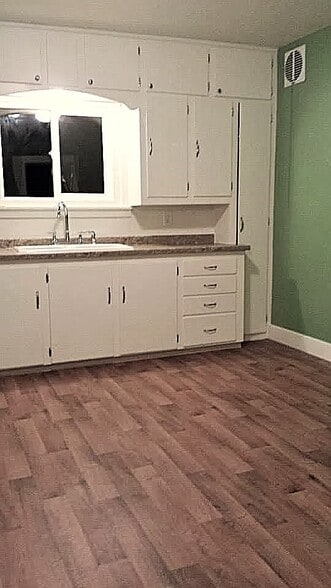 Nice big kitchen with modern countertop and faucet, plenty of cabinets, wood grain LVP, - 2119 N 11th St