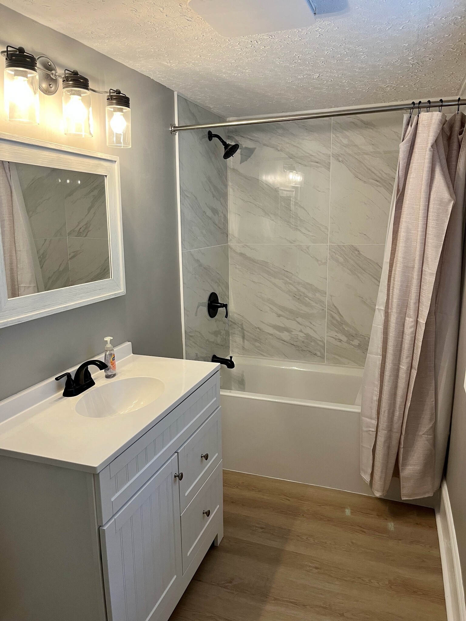 Bathroom with soaking tub off the living room - 311 Paris Mountain Ave