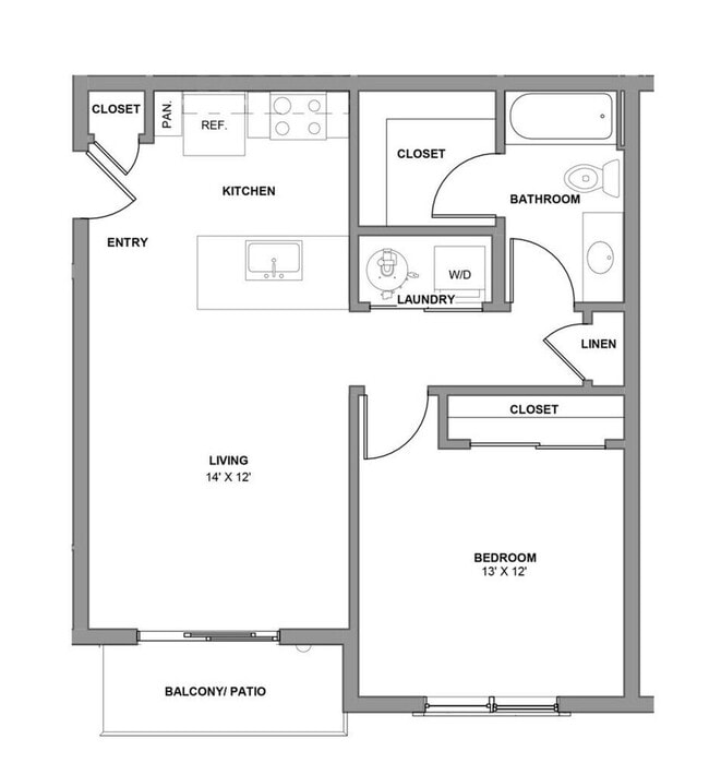 Floorplan - The Piedmont Apartments