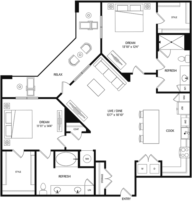 Floorplan - Tessa at Katy