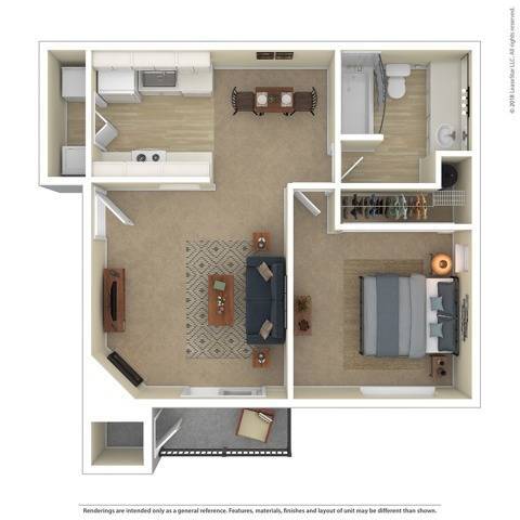 Floorplan - Ballinger Commons Apartments