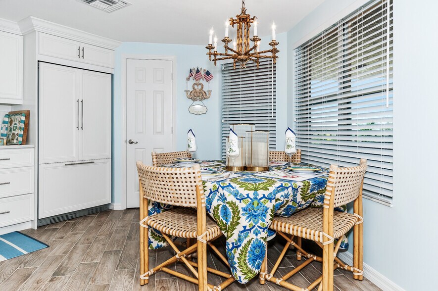 kitchen dining and - 253 Barefoot Beach Blvd