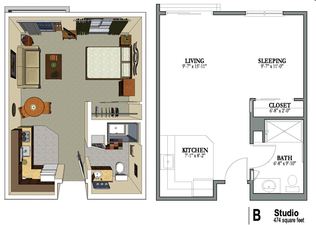 Studio - Crestview Senior Living