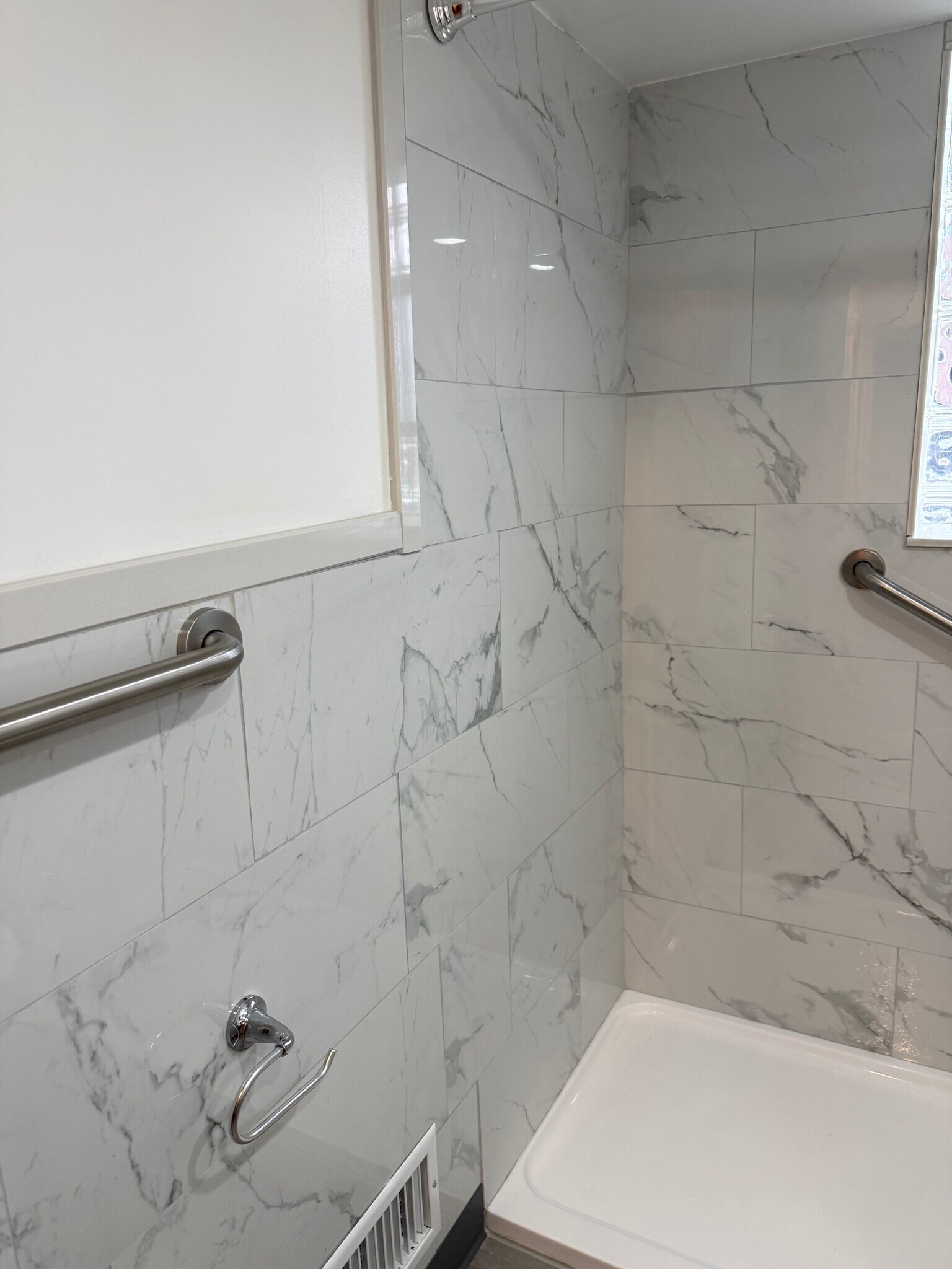 Bathroom new marble shower - 1064 Anderson Ferry Rd