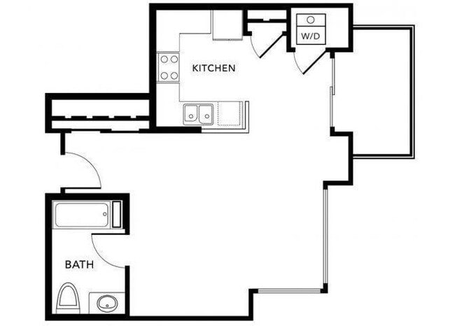 Plan T (Milano) floor plan Living at NoHo - Milano at NoHo