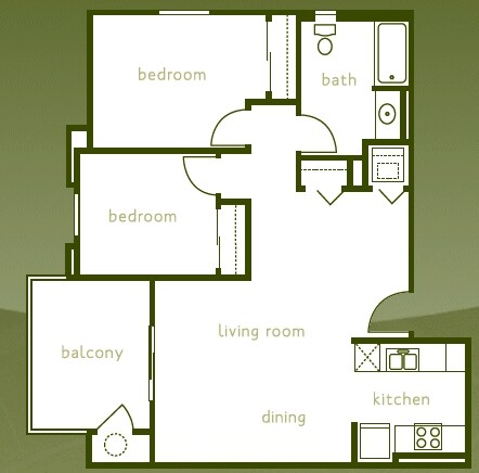 2BR/1BA - Seabreeze Apartments