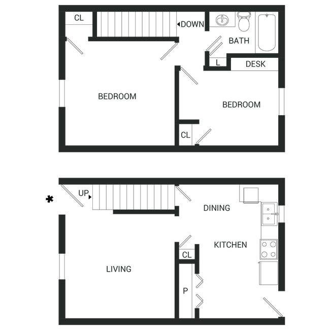 Floorplan - The Lux Townhomes