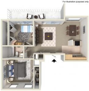 Floorplan - Tarponwood Lake Apartments