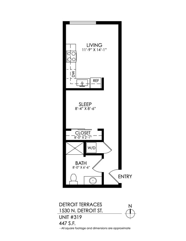 Floorplan - Detroit Terraces