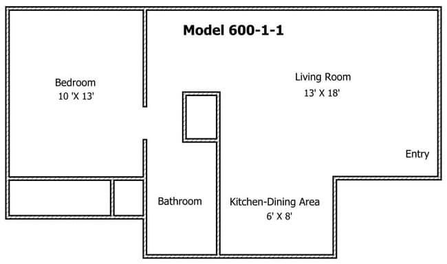 Model 600-1-1 - Warren Apartments