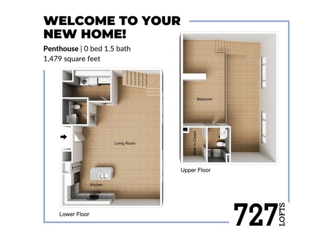 Penthouse Floor Plan - 727 Lofts