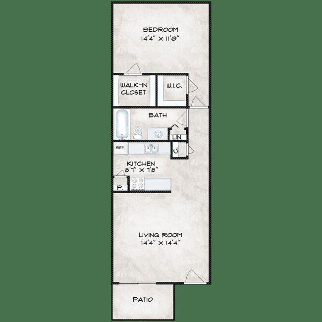 Floorplan - Birchwood Apartments