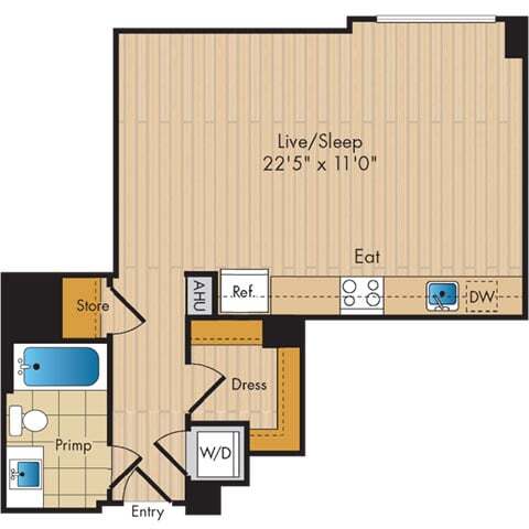 Floorplan - Flats 130 at Constitution Square