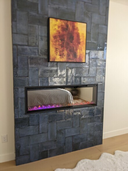 Master bedroom Fireplace - 3360 S Amara Plz