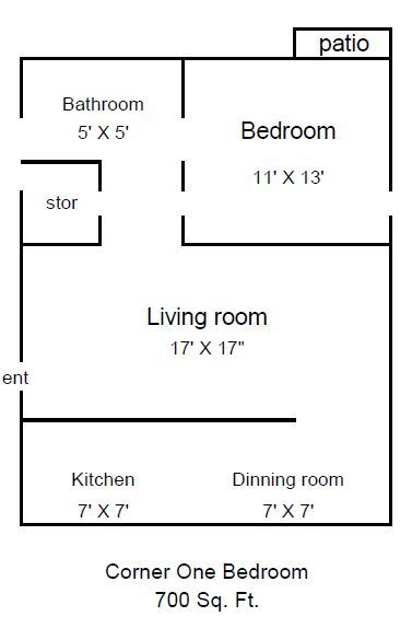 Floorplan - Vaca Villa Apts