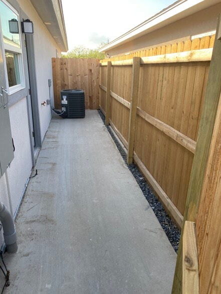 Cement patio. - 413 Peabody Ave