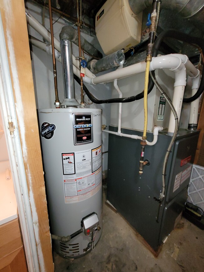 Gas water heater and gas furnace - 1541 Fitzwatertown Rd