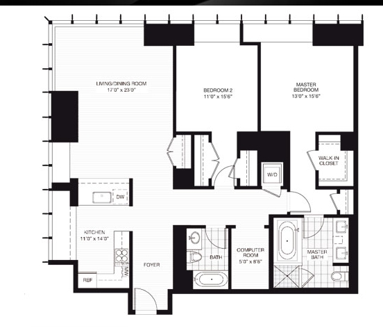 2BR/2BA - Millennium Tower