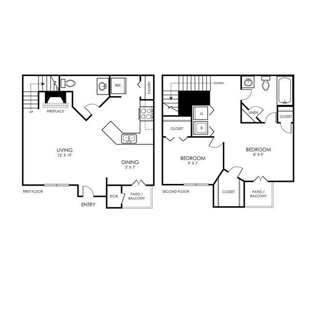 Floorplan - Knowlton Apartment Homes