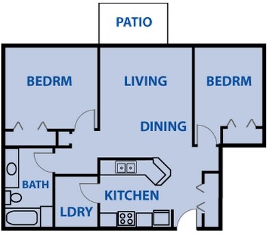 2BR/1BA - Vincent Marie Apartments