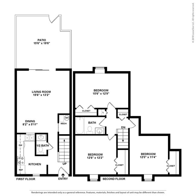 Floorplan - Stratford Hills Apartment and Townhomes