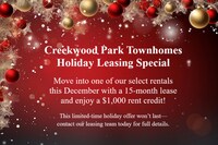 Building Photo - Holiday Special at Creekwood Park-$1,000 Rent Credit-ask for details