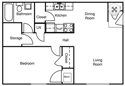 1BR/1BA - New Market North Apartments