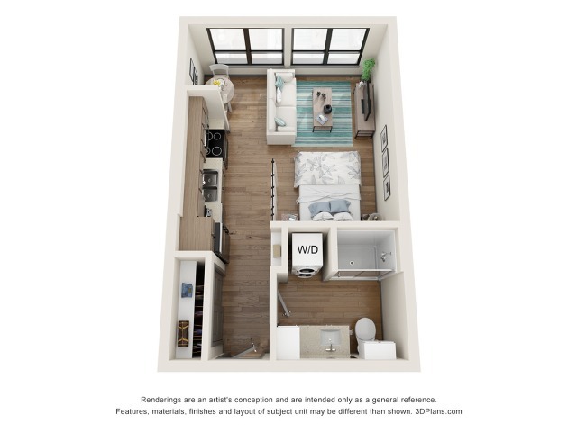 Chandler A1 Floor Plan - The Vic at Interpose